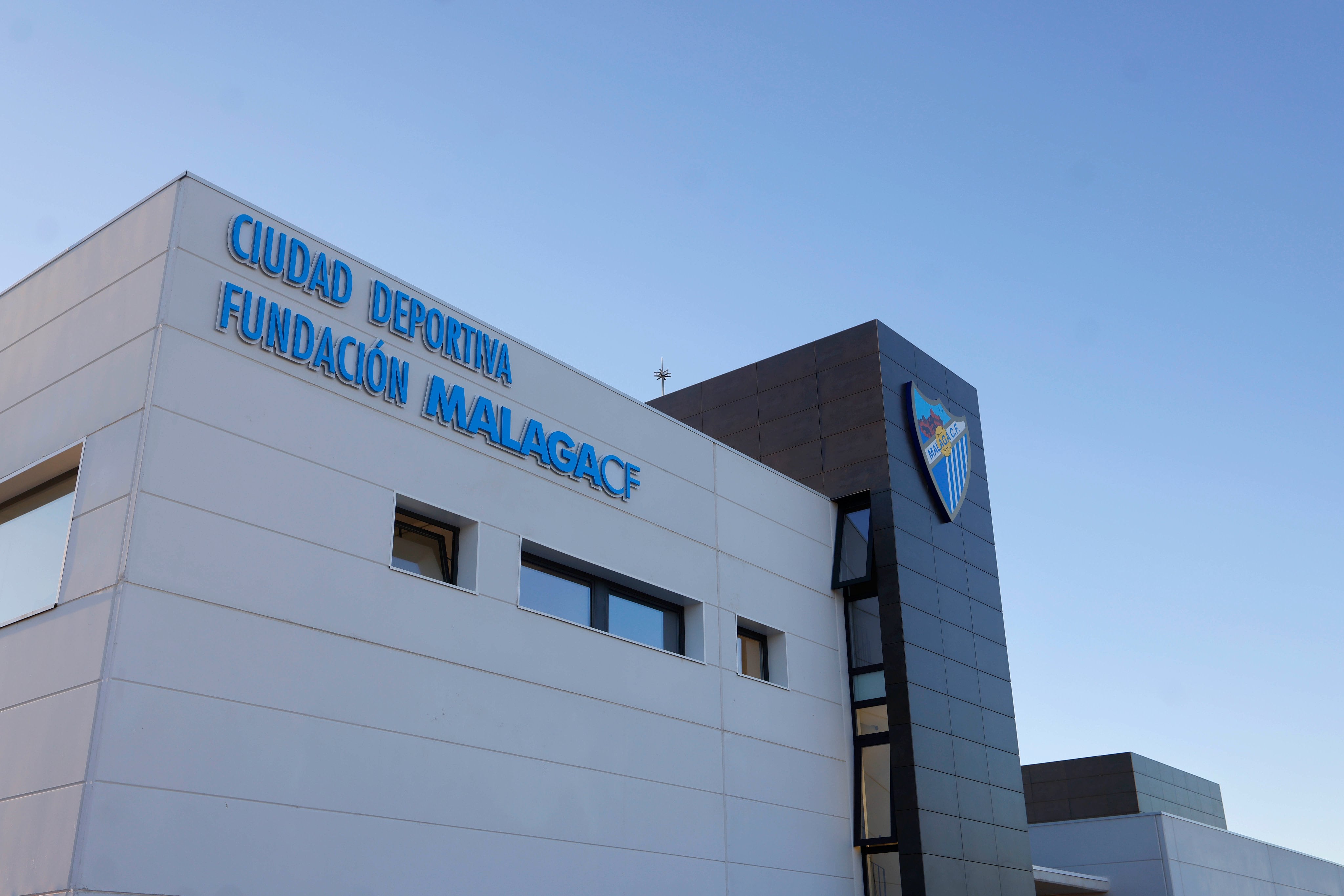 Edificio principal de la Ciudad Deportiva del Málaga CF