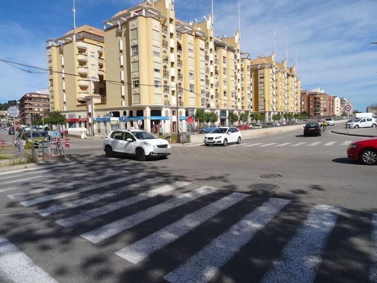 Imagen de archivo del cruce entre calle Diana y avenida Joan Fuster, en Dénia.