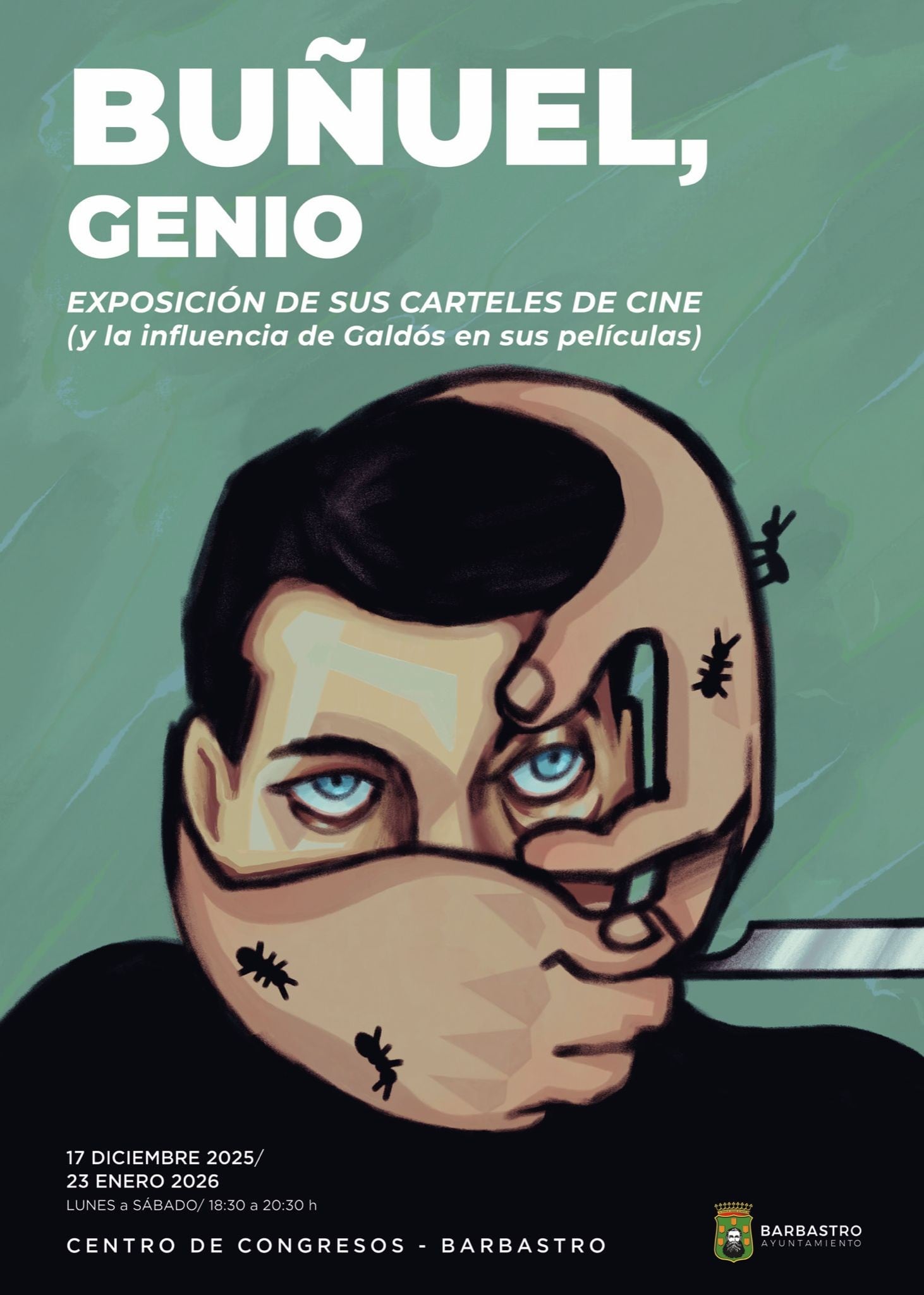 Cartel de la exposición que se puede visitar en Barbastro