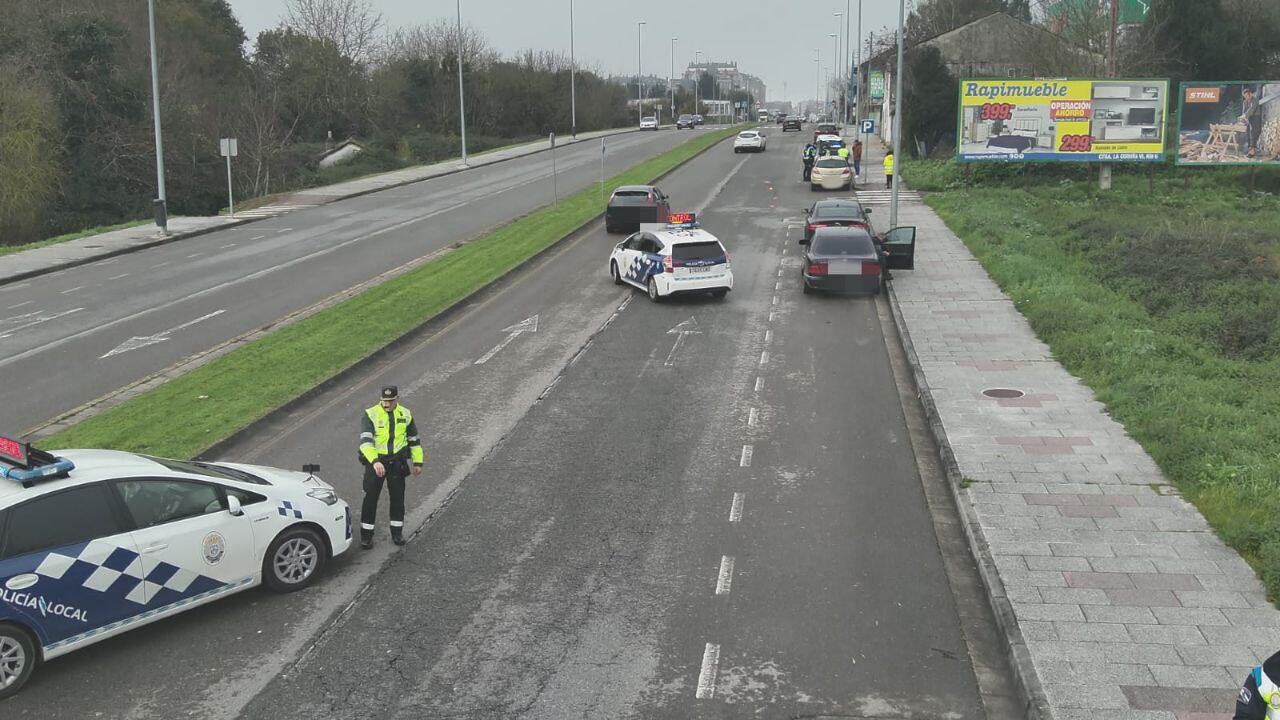 Imagen de un control de la Policía Local