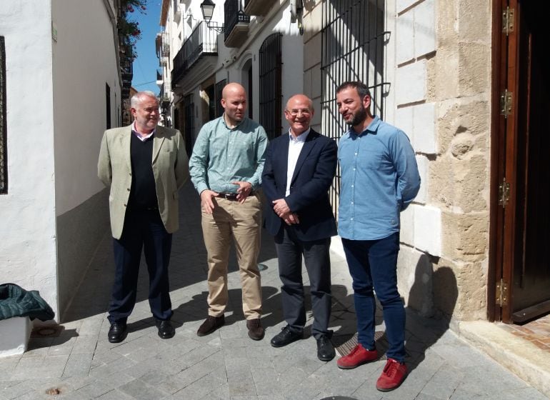 El director general de Obras Públicas, Transporte y Movilidad, Carlos Domingo, en Benissa.