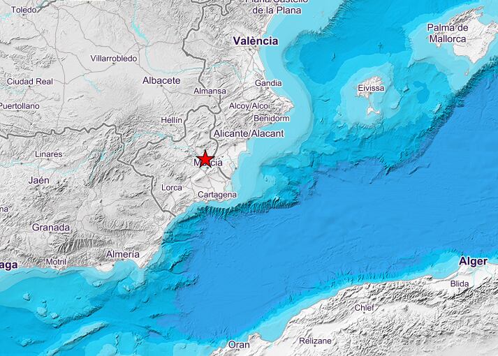 Terremoto de magnitud 3 en Molina de Segura