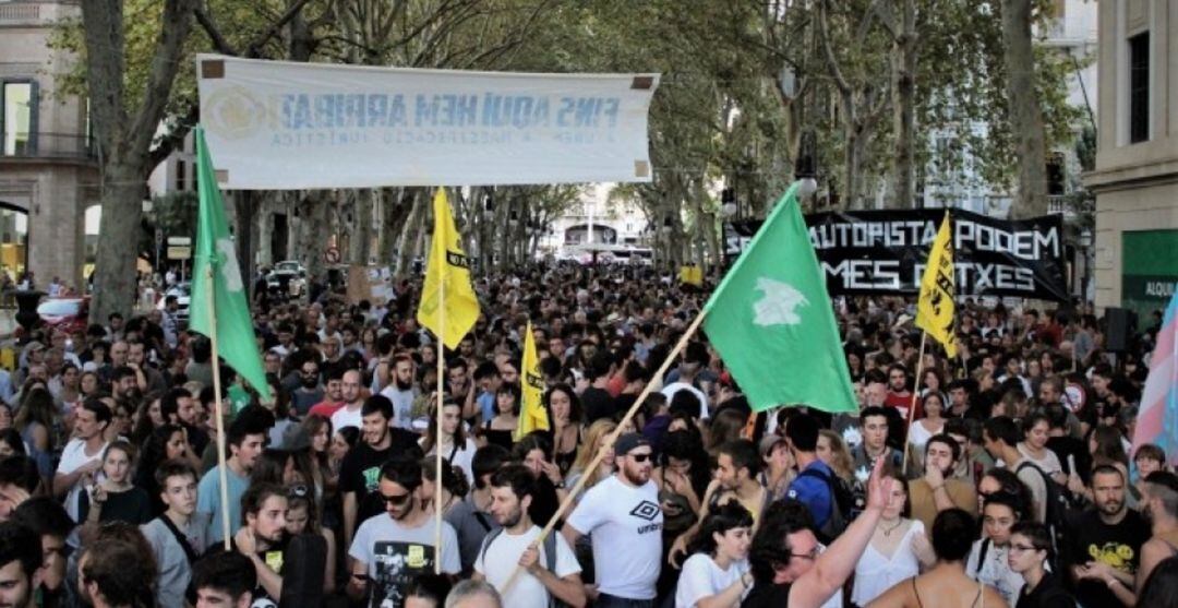 Imagen de archivo de una de las manifestaciones convocadas por el GOB