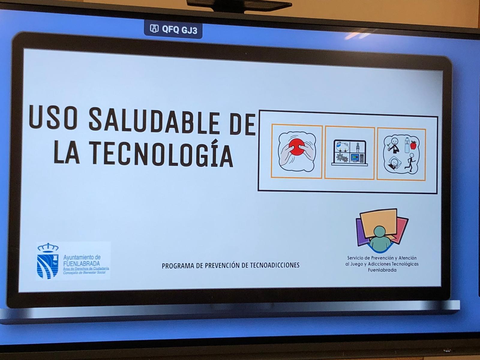 Casi un centenar de alumnos de educación especial de Fuenlabrada siguen el programa Uso Saludable de la Tecnología.