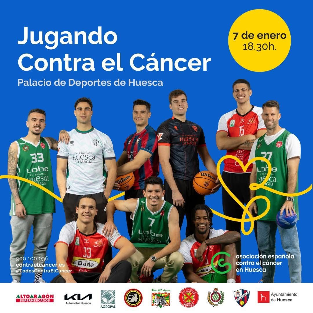 Los  tres clubes oscenses participan en esta cita solidaria