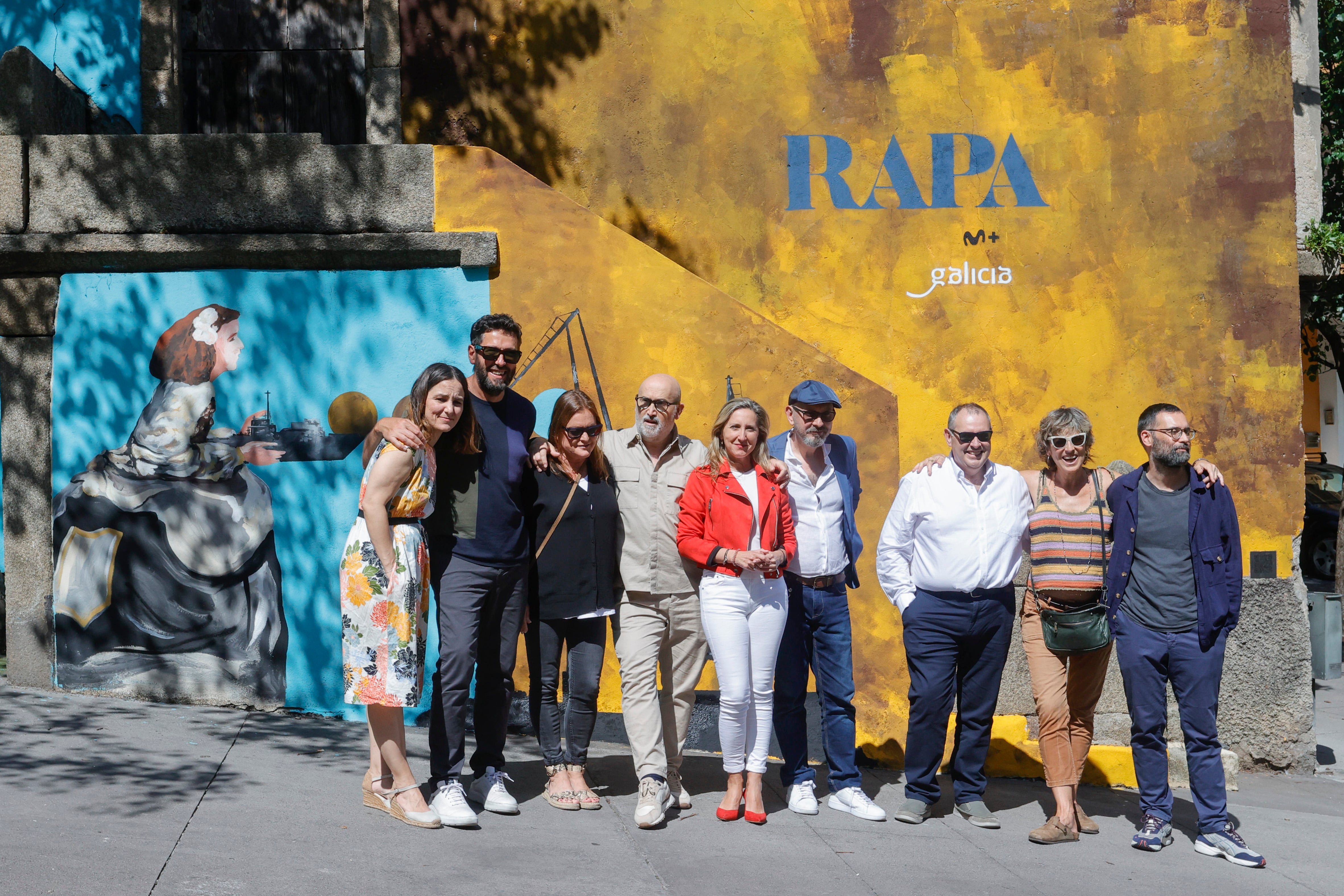 FERROL, 14/06/2023.- El reparto de la serie &#039;Rapa&#039; posa durante la presentación de la segunda temporada, este miércoles en Ferrol, donde se desarrolló su rodaje el pasado otoño. EFE/ Kiko Delgado
