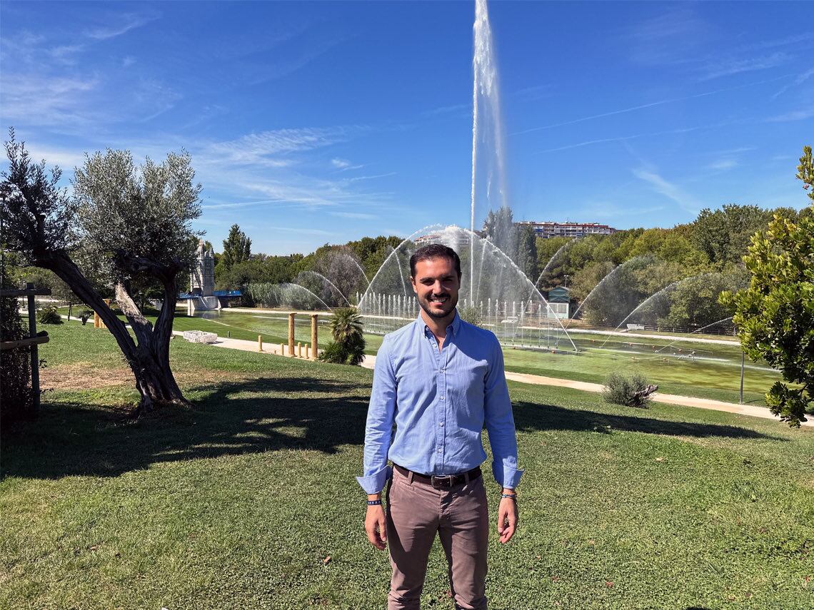 El alcalde de Torrejón de Ardoz, Alejandro Navarro (PP), en el Parque Europa de la localidad. / Ayuntamiento de Torrejón de Ardoz