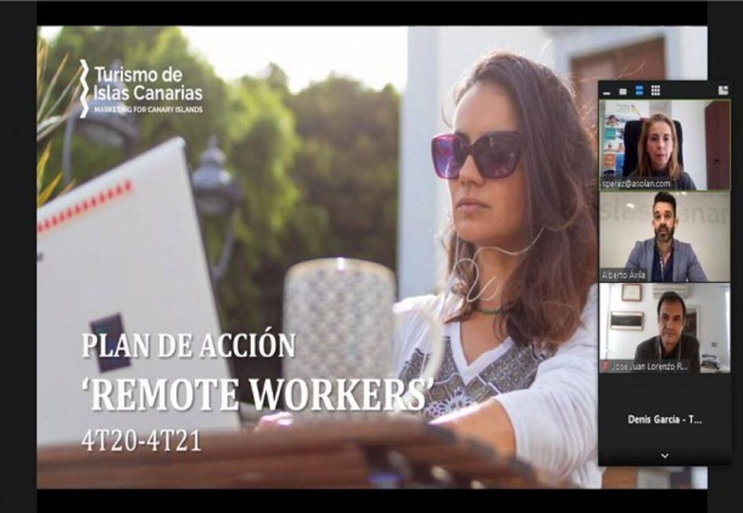 Encuentro virtual sobre &quot;Remote Workers&quot;.