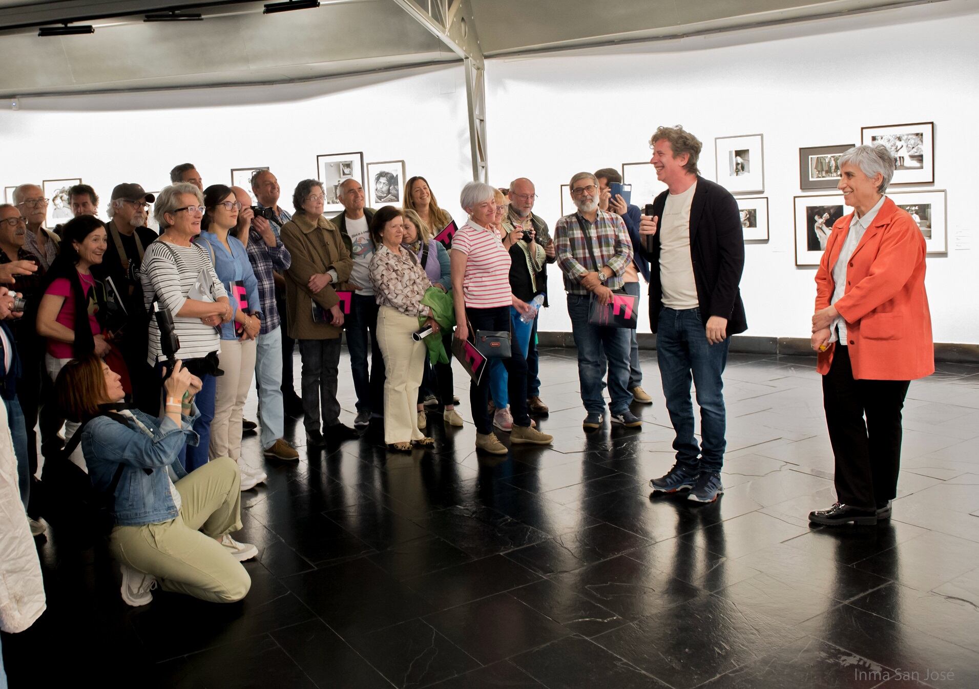 El actor Gabino Diego en una de las actividades programadas por el IV Festival Internacional de Fotografía de Castilla y León en Palencia