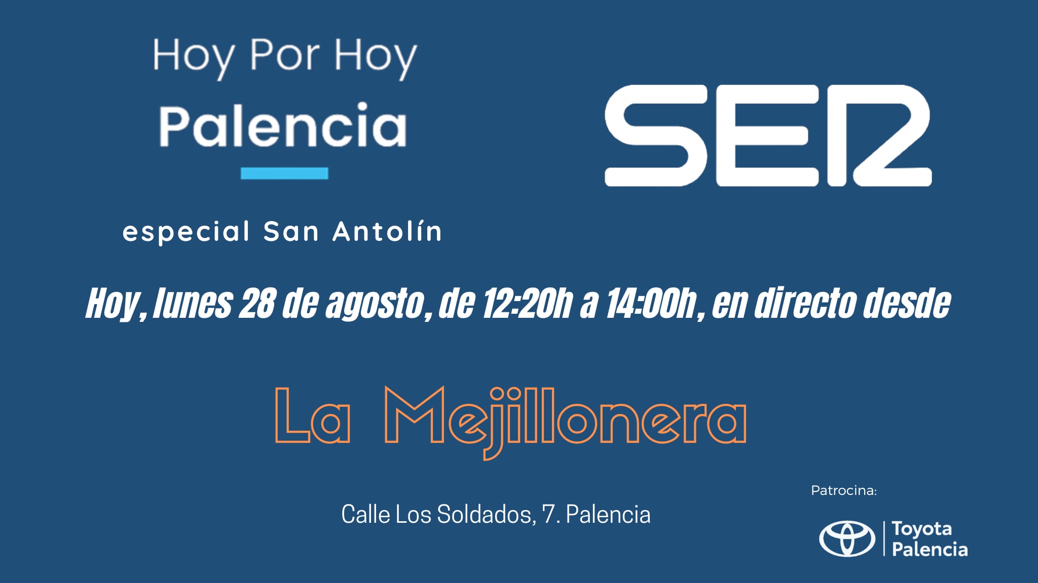 Hoy por Hoy Palencia se emite este lunes desde la conocida Mejillonera