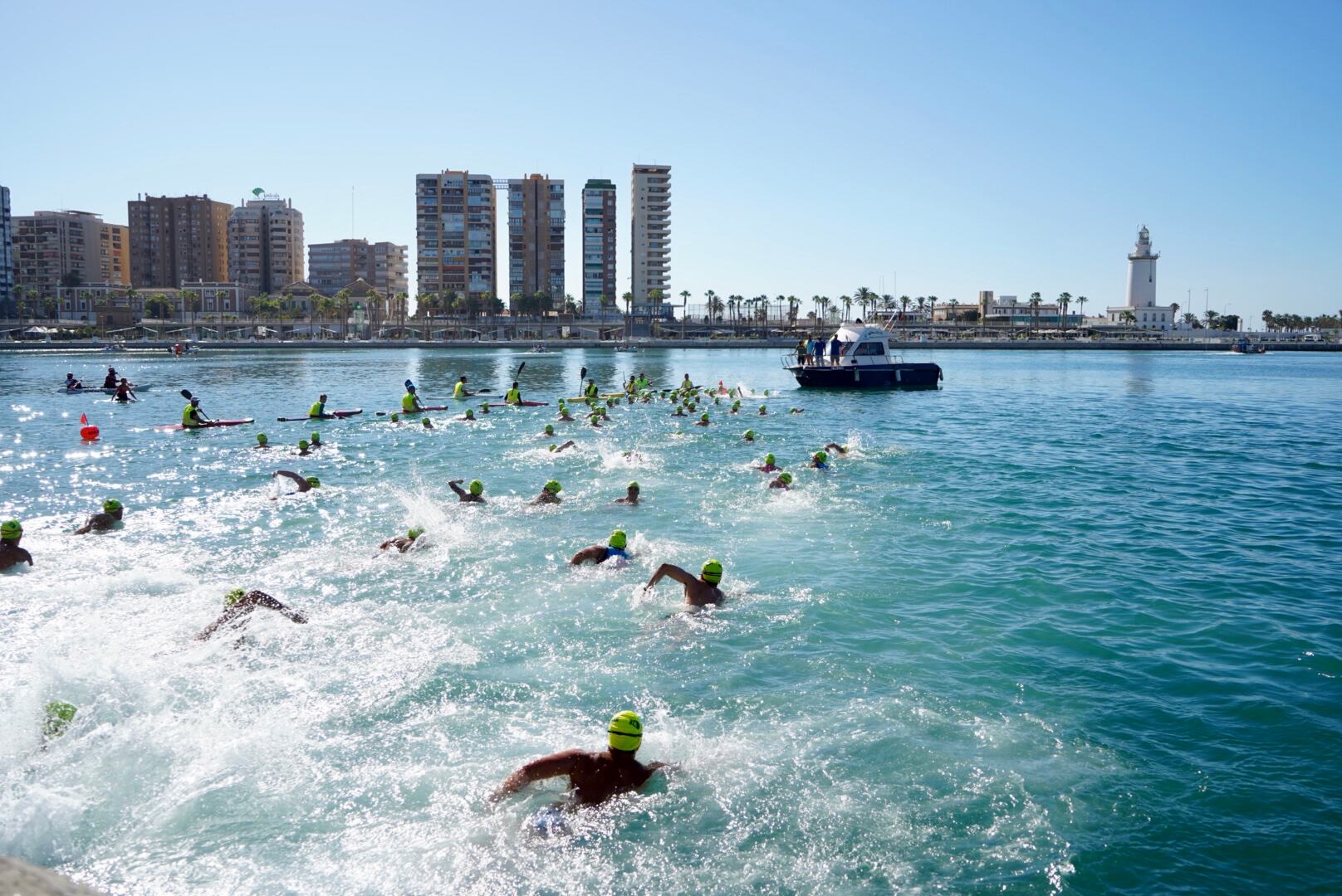 Travesía a nado del Puerto de Málaga (Ayuntamiento de Málaga)