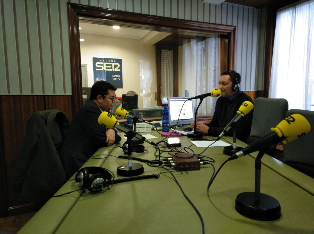 Domínguez durante la entrevista mantenida en Hoy por Hoy La Rioja