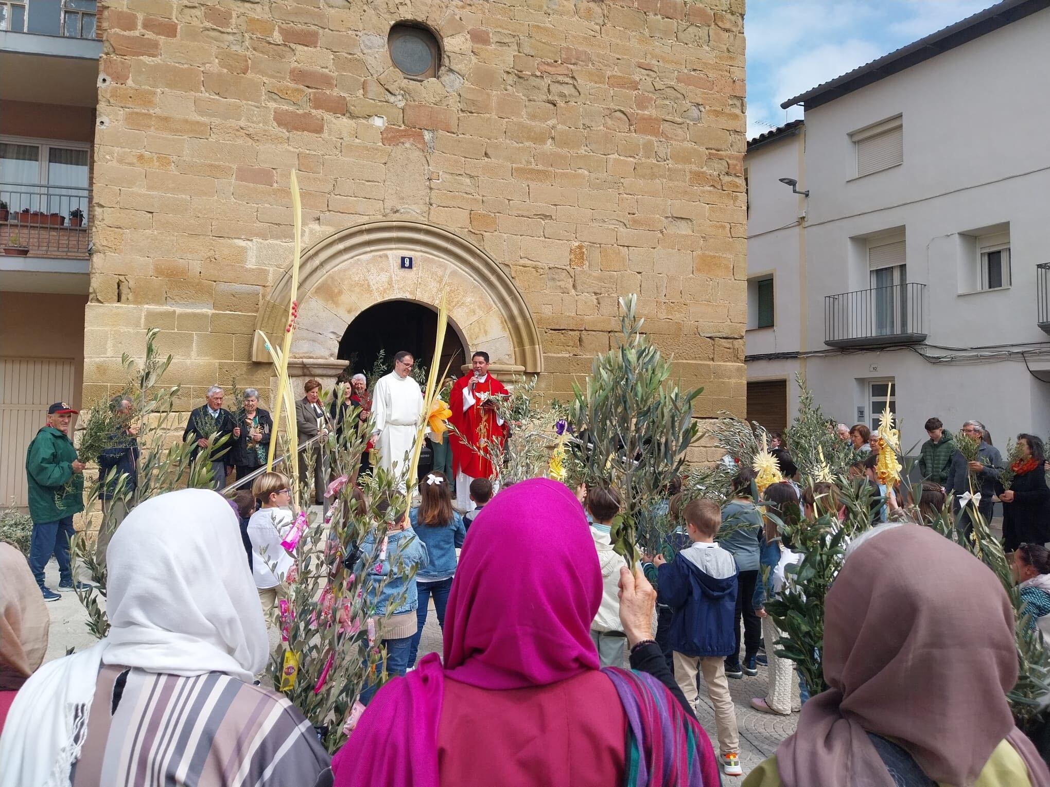Bendición de palmas y ramos en Altorricón