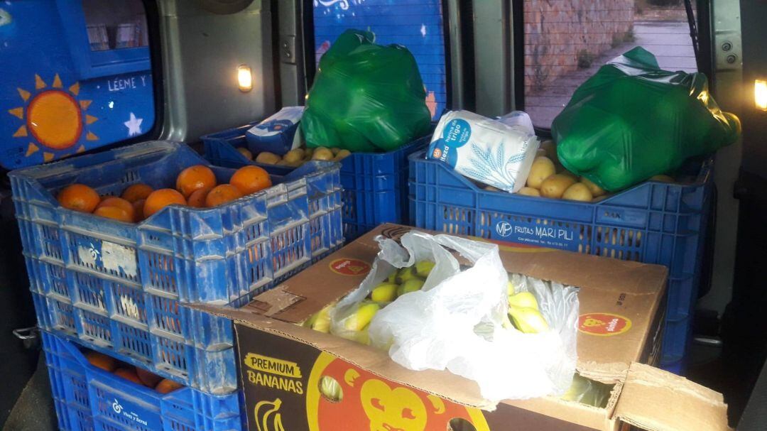 Donaciones de alimentos para la asociación