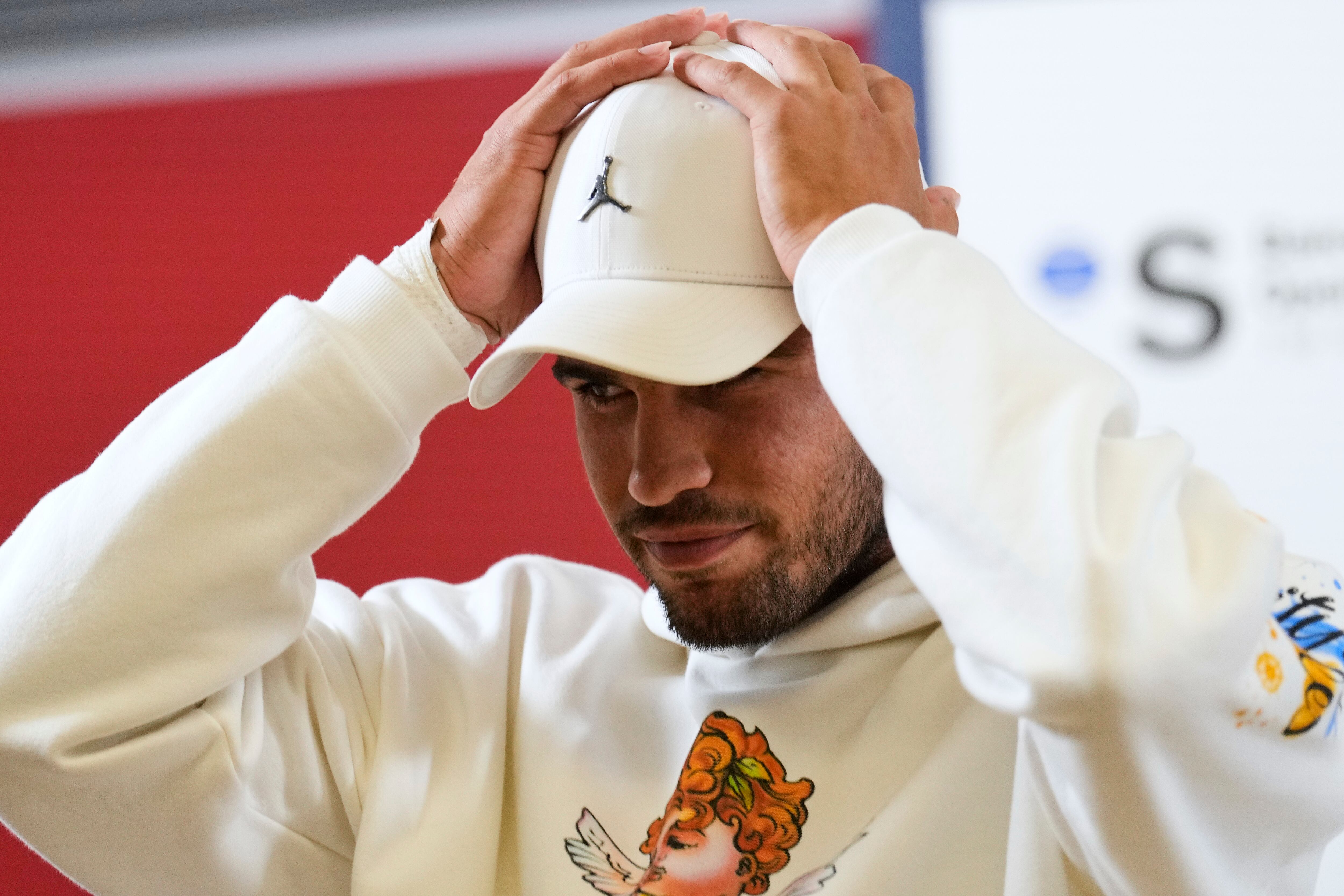 Carlos Alcaraz, durante el Godó. EFE/Alejandro García