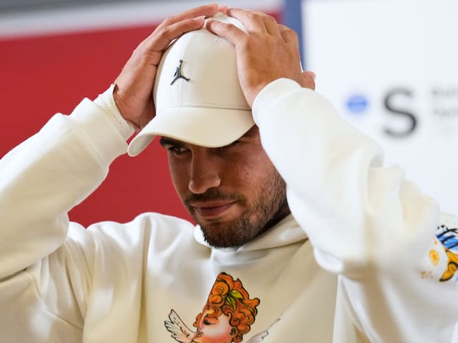Carlos Alcaraz, durante el Godó. EFE/Alejandro García