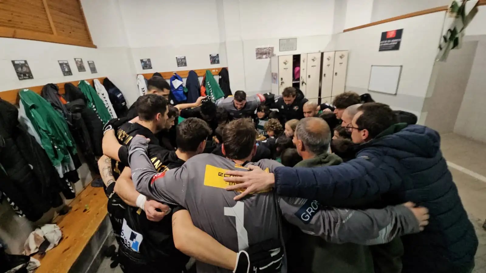 El Sporting Alcoy antes de jugar ante el Alcorcón