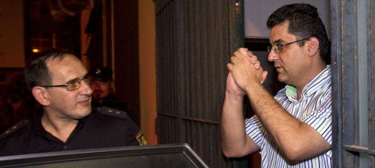 El ex director de Salesianos, a su salida de los juzgados