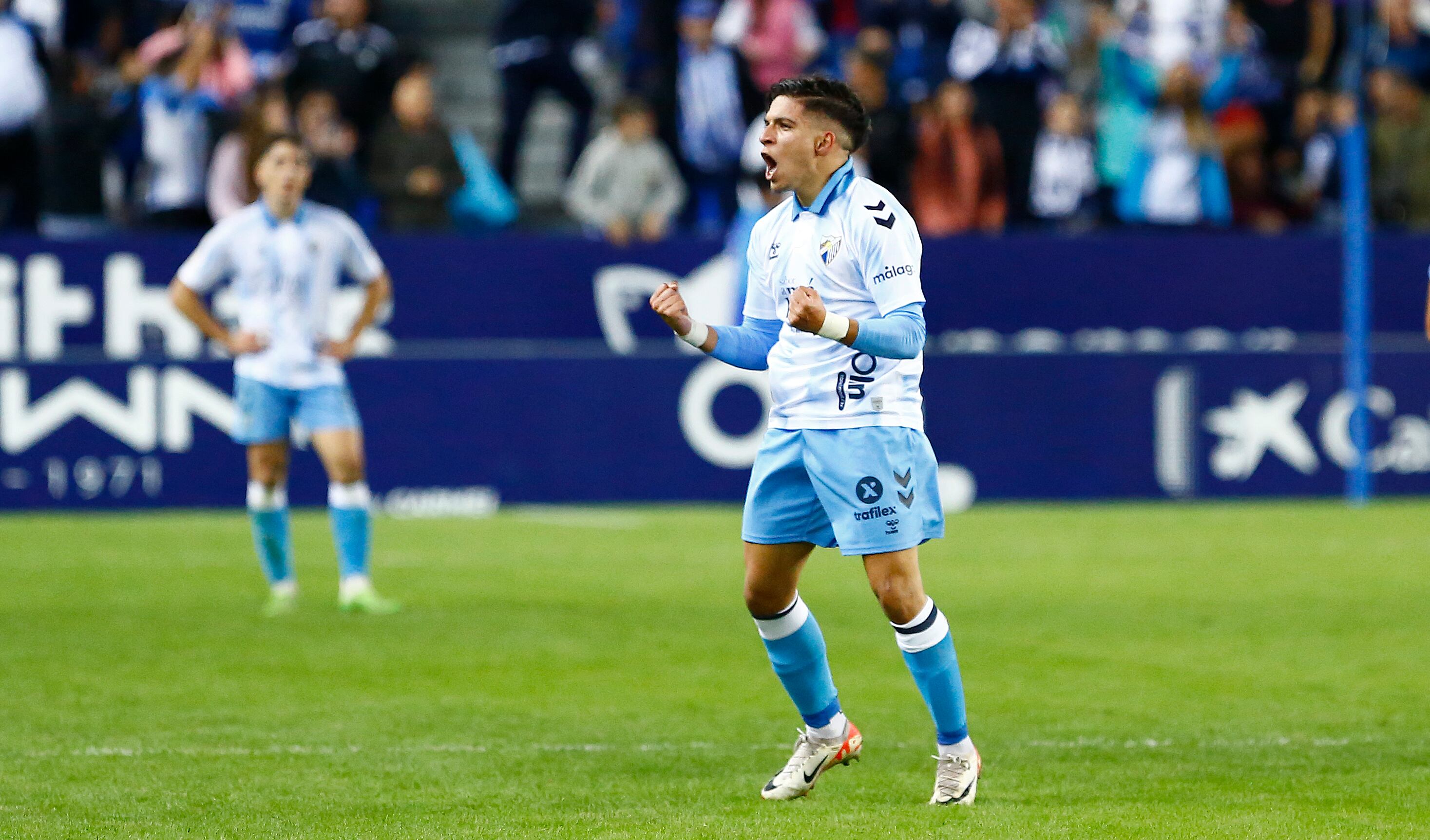 El delantero del Málaga Haitam, goleador frente al Córdoba/ MCF