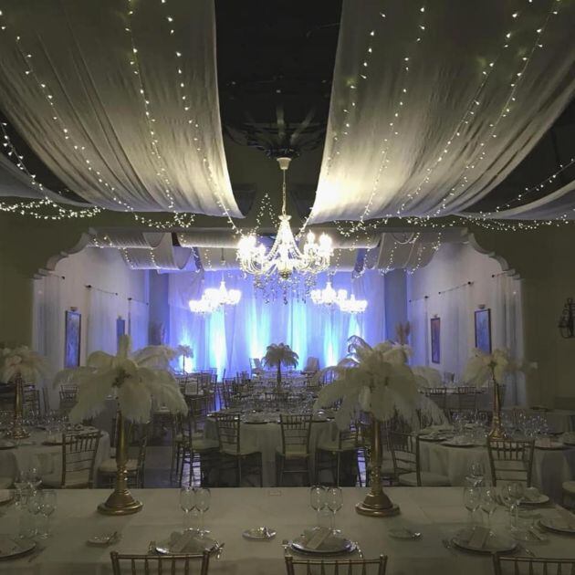 Espectacular decoración de boda ambientada en los años veinte de Coral Leyton