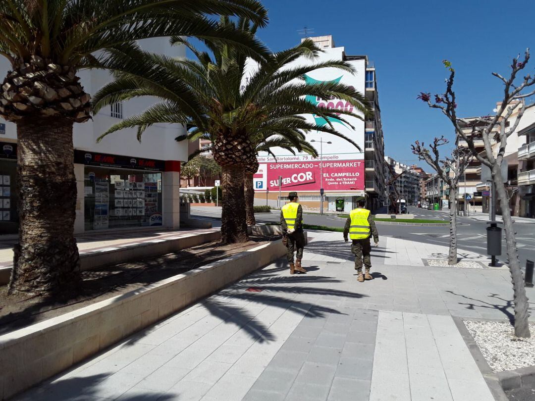 Unapatrulla del MOE en El Campello