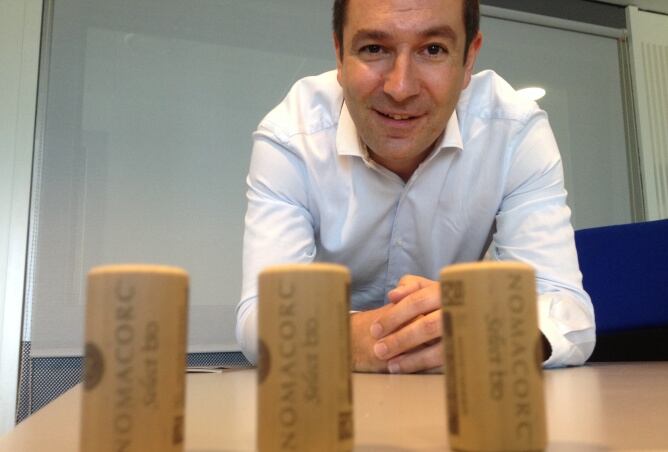 Sébastian Andrés, de Nomacorc, en los estudios de la Cadena SER en Madrid.