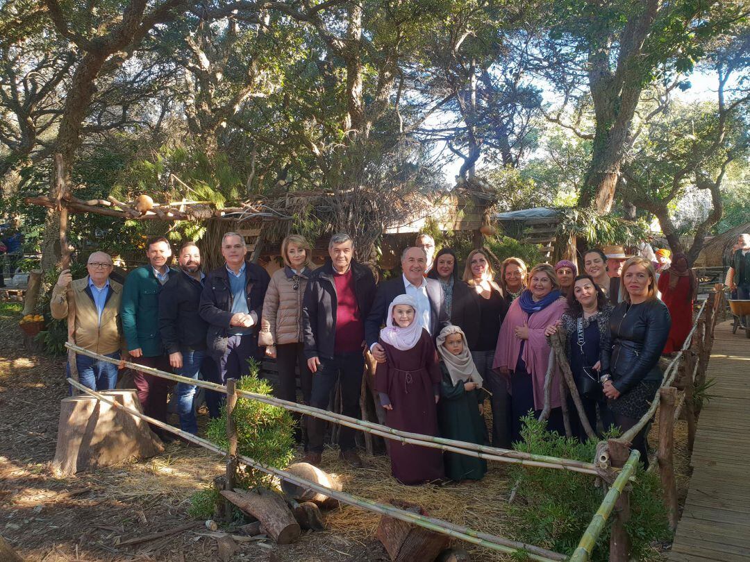 El Belén Viviente fue inaugurado este jueves por el alcalde de Algeciras, José Ignacio Landaluce.