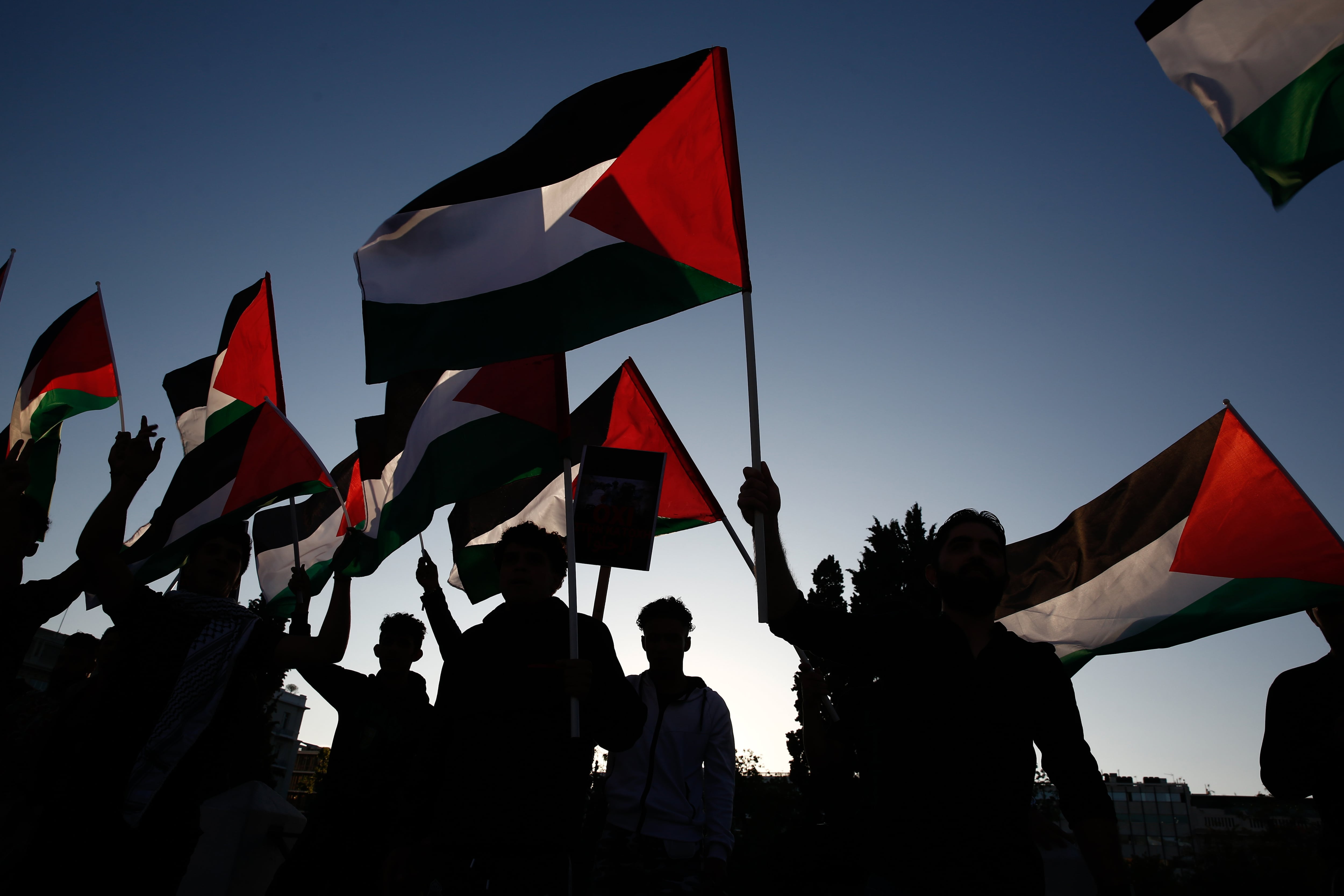 Una manifestación en apoyo a los palestinos. EFE/EPA/YANNIS KOLESIDIS