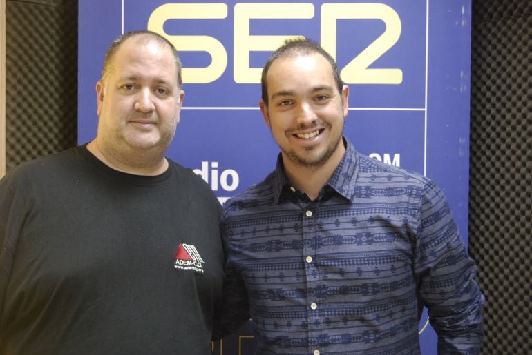 Javier Cózar, de esclerósis Múltiple y Franck Jingles, promotor de Voxnia.