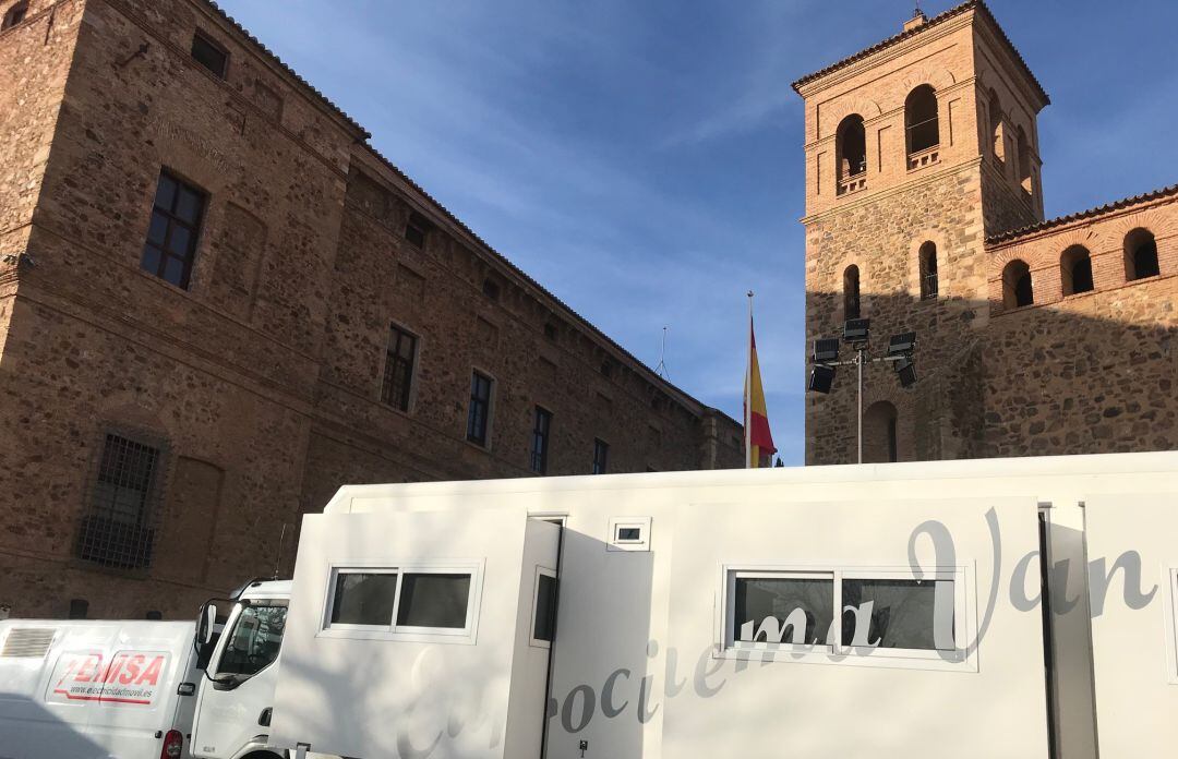 Imagen de archivo de uno de los rodajes en el Palacio de Viso del Marqués (Ciudad Real)