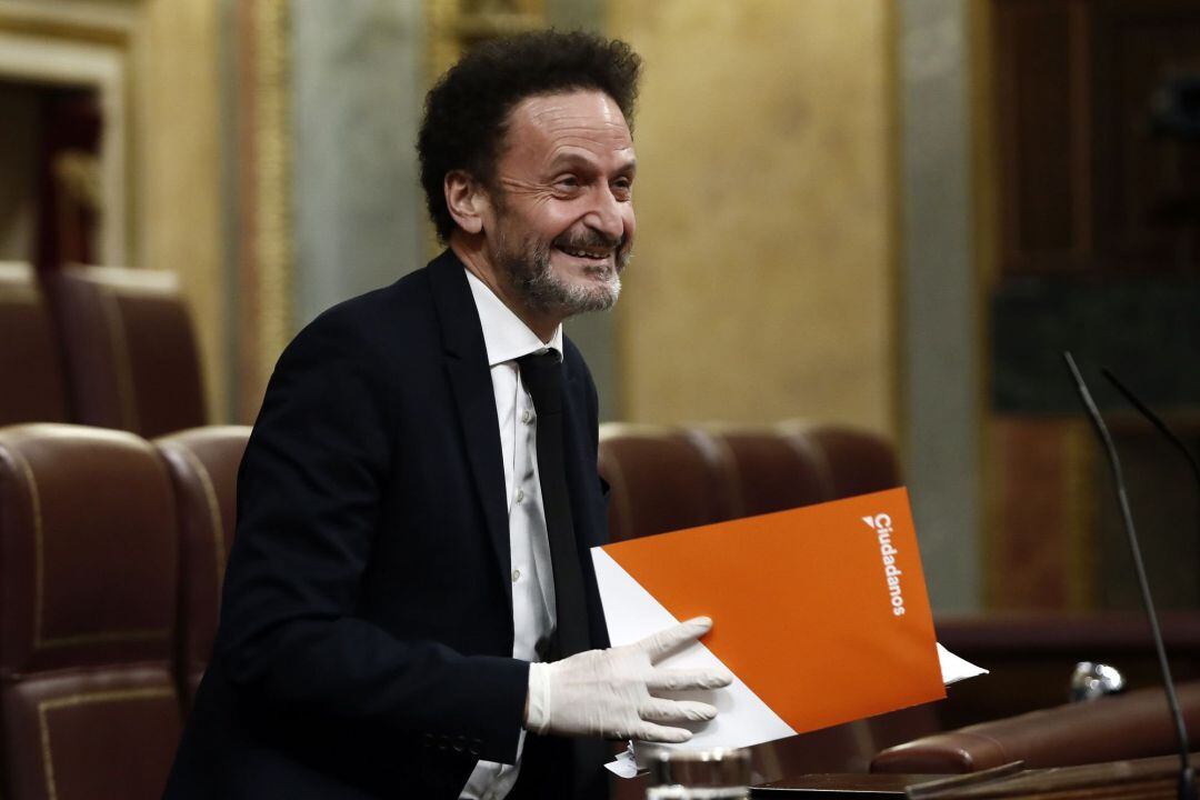 El diputado de Ciudadanos Edmundo Bal interviene este miércoles durante el pleno del Congreso de los Diputados.