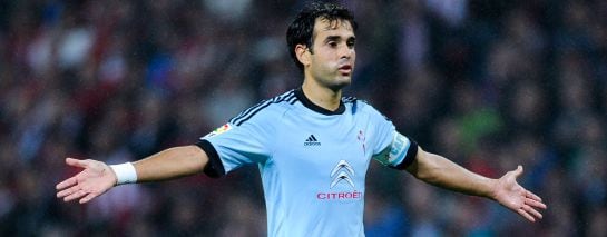 El jugador del Celta, durante un partido de la pasada temporada