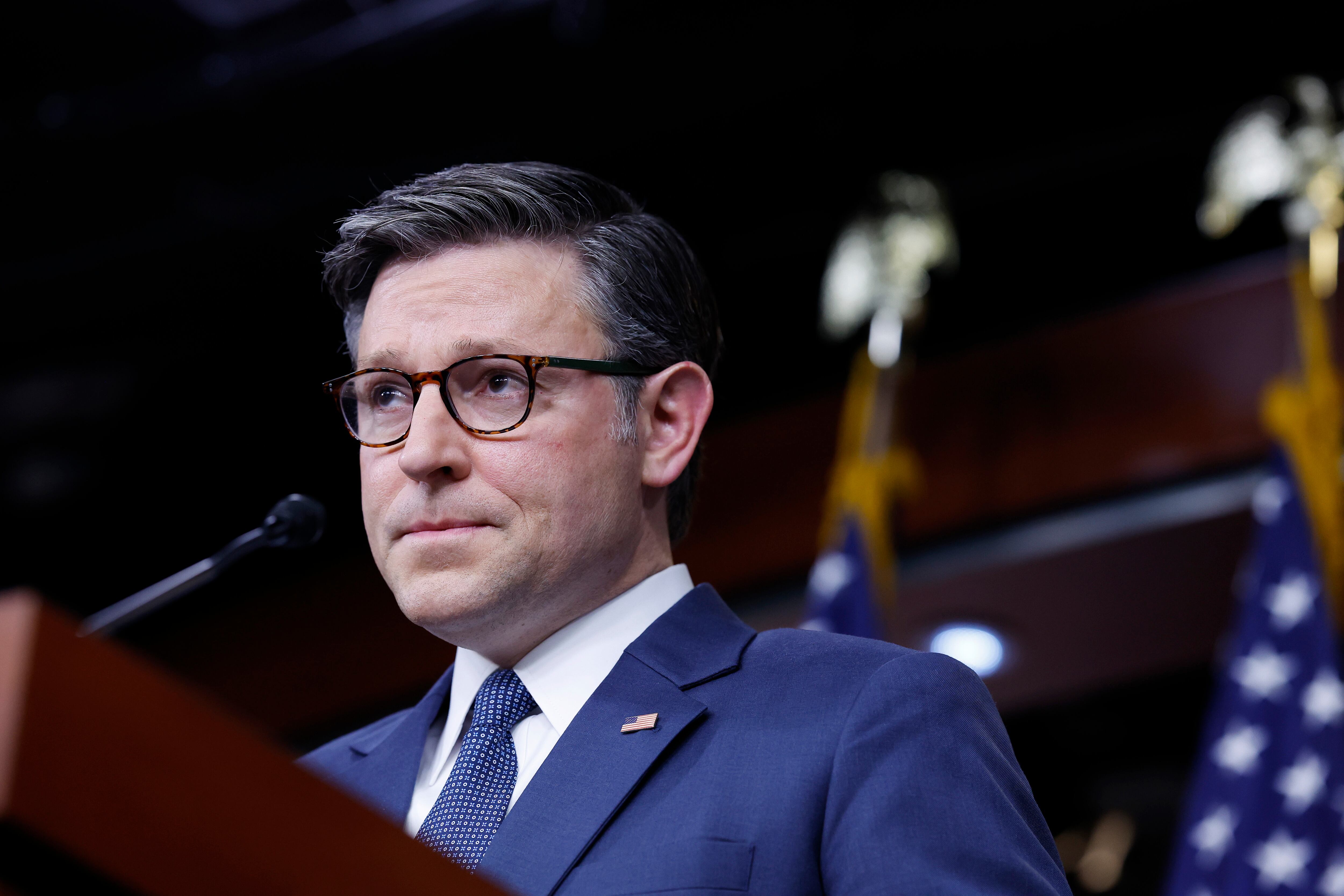 El presidente de la Cámara de Representantes de EEUU, en una rueda de prensa.