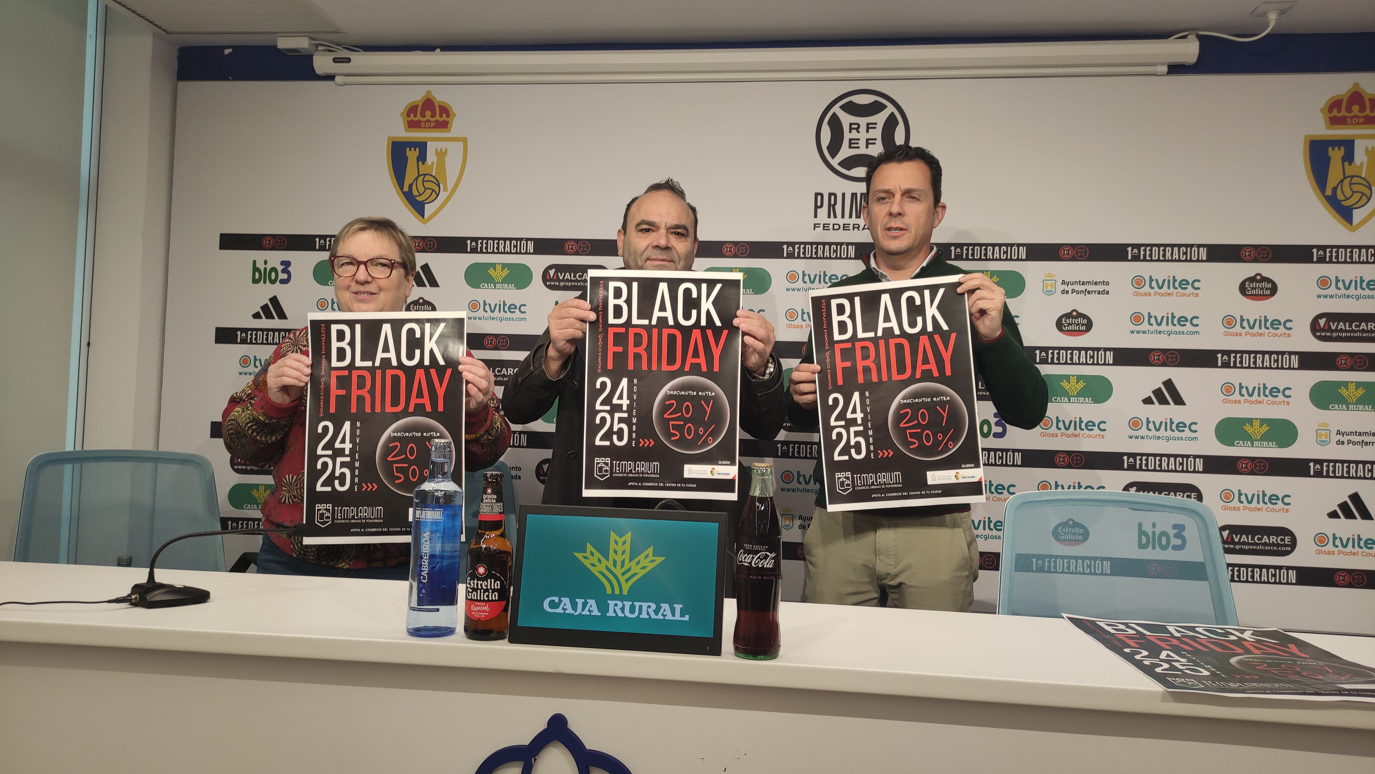 Presentación de la campaña de Templarium y la Ponferradina para el Black Friday