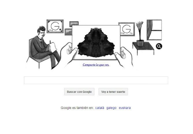 Hermann Rorschach, doodle de Google