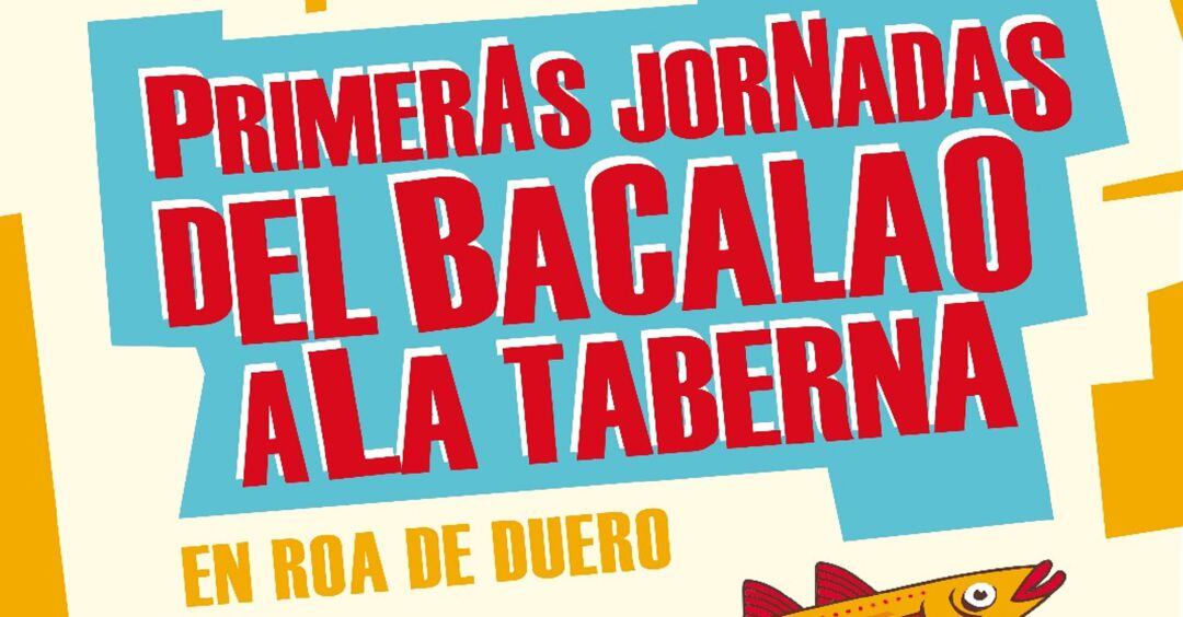 Cartel de las I Jornadas de Bacalao a La Tarberna.