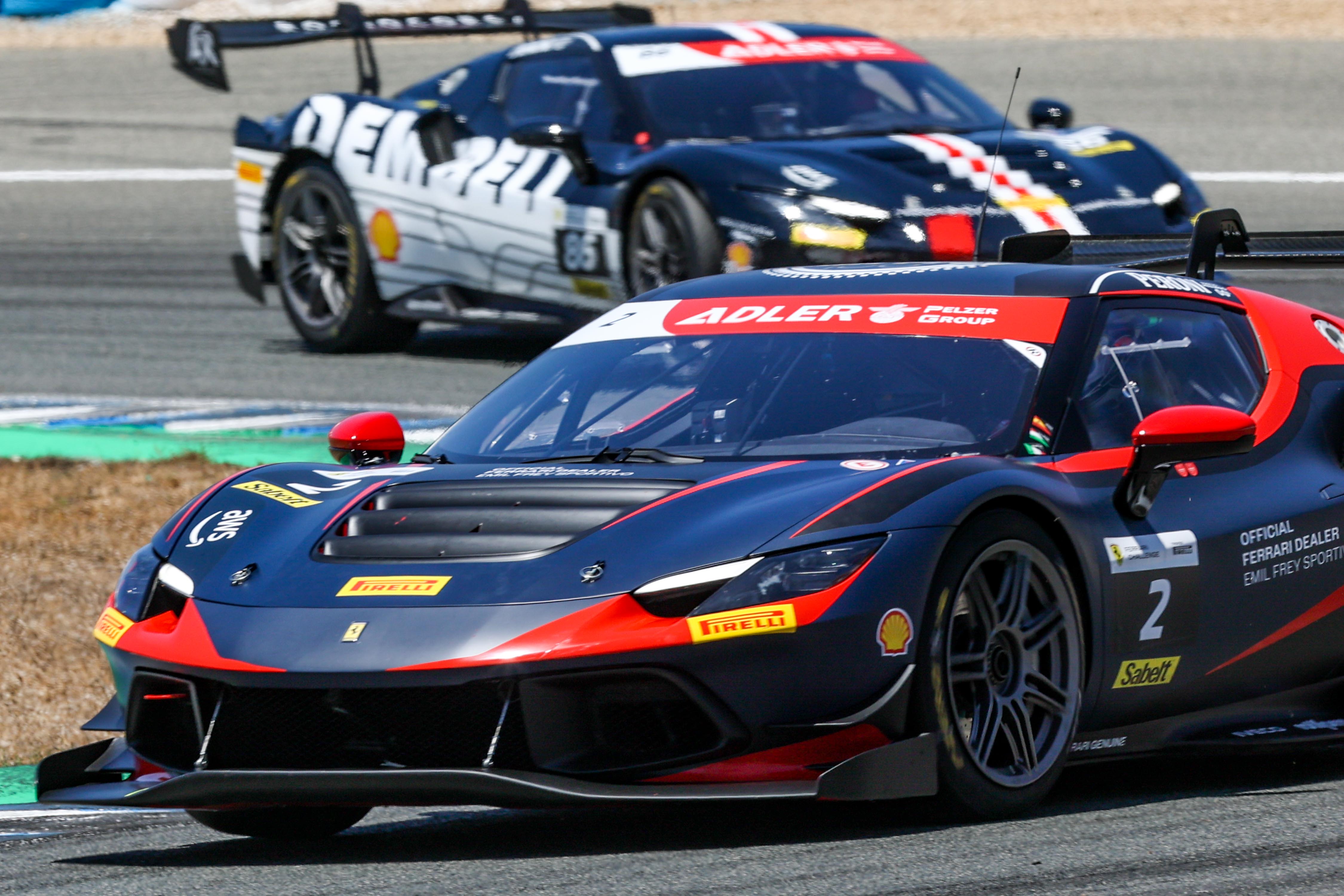 Imagen de la Ferrari Challenge Europa celebrada en el Circuito de Jerez