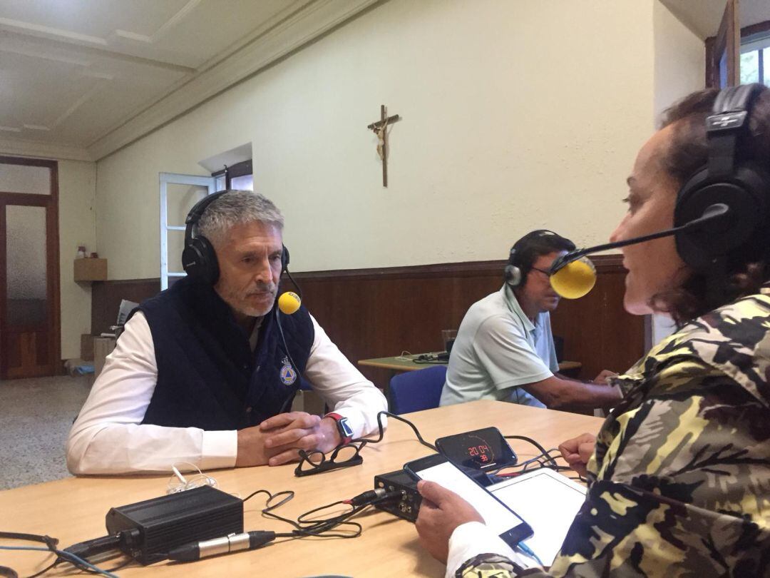 El ministro del Interior, Fernando Grande-Marlaska, en la entrevista con Pepa Bueno en Hora 25.