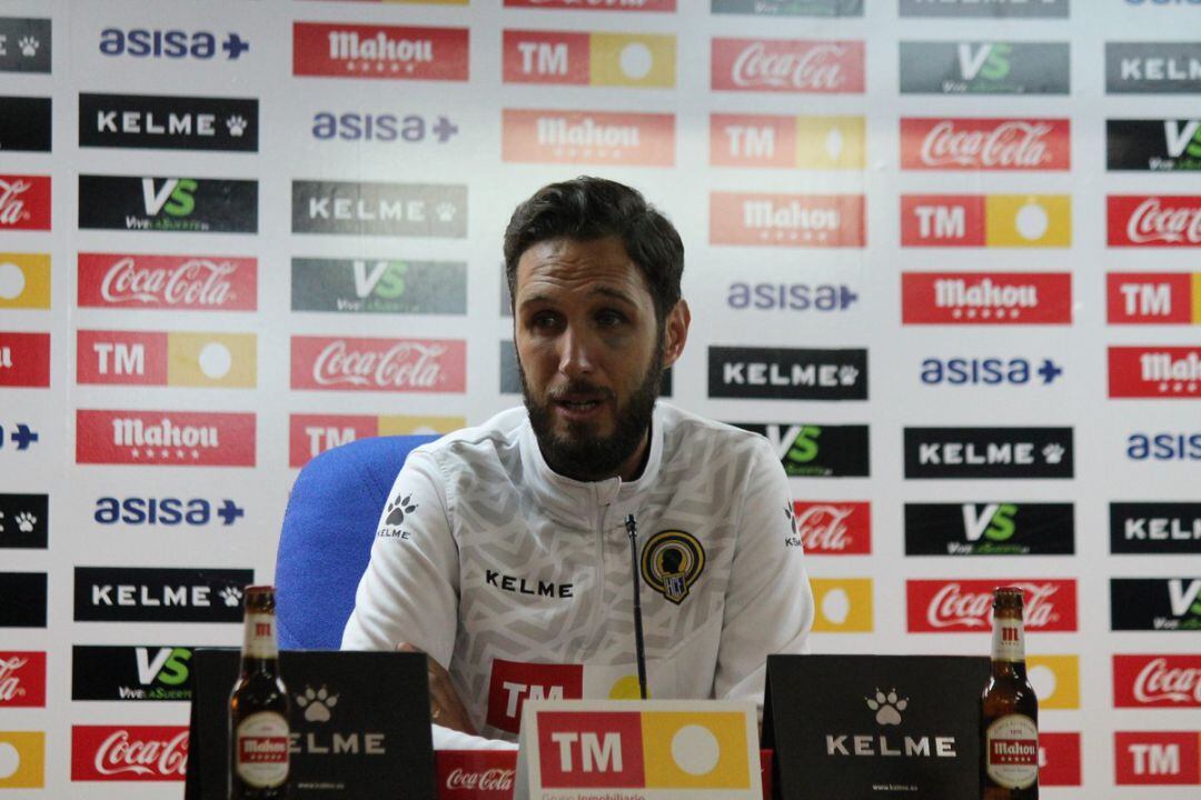Lluís Planagumà en la sala de prensa del Rico Pérez