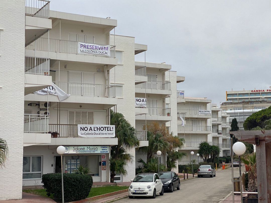 Colonia de la Ducal en la playa de Gandia 