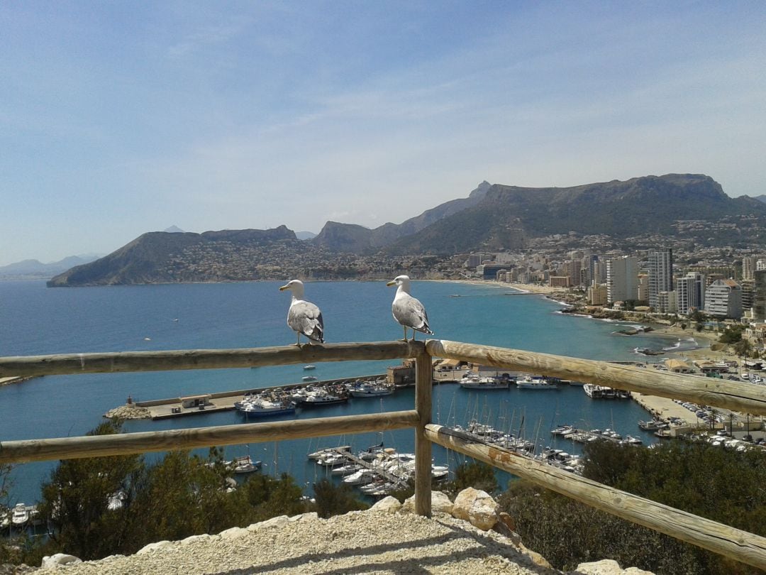 Calp, desde uno de los miradores del Peñón de Ifach