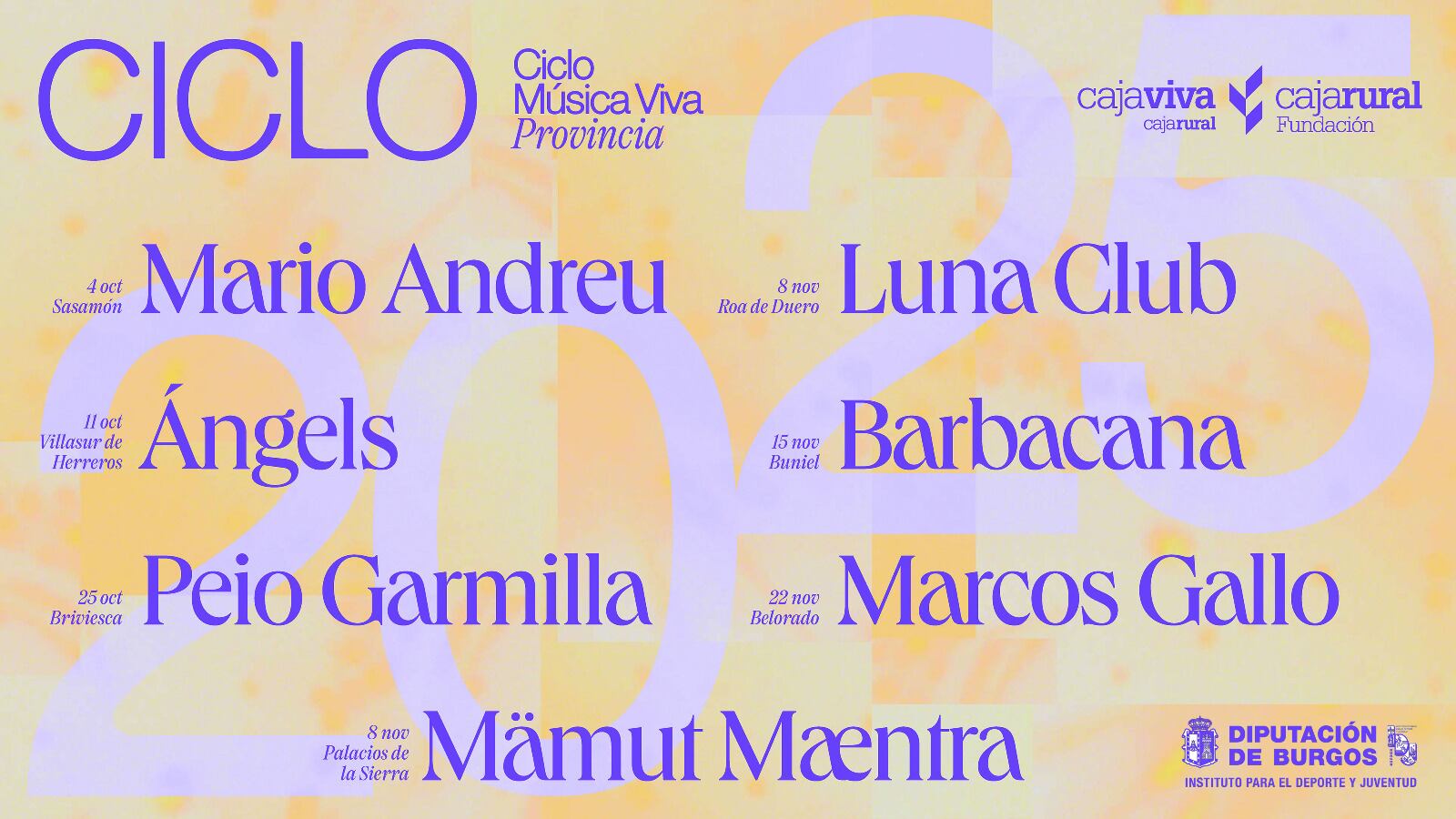 Cartel del ciclo 'Música Viva' 25