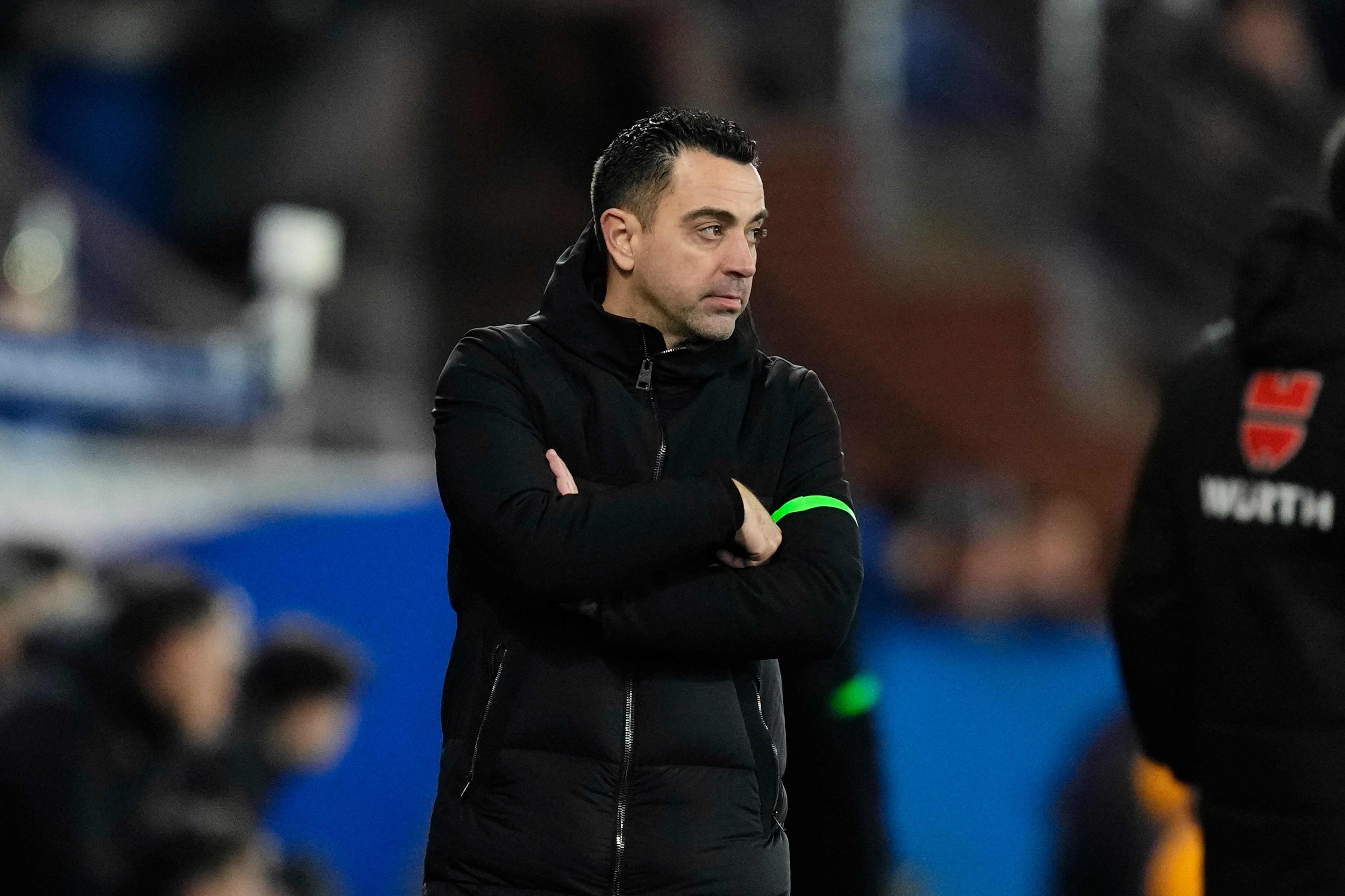 Xavi Hernández, en Mendizorroza durante el Deportivo Alavés - Barça.  (Photo by Jose Breton/Pics Action/NurPhoto via Getty Images)