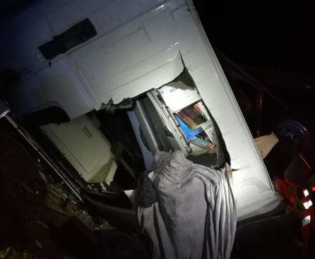 Rescate del camionero