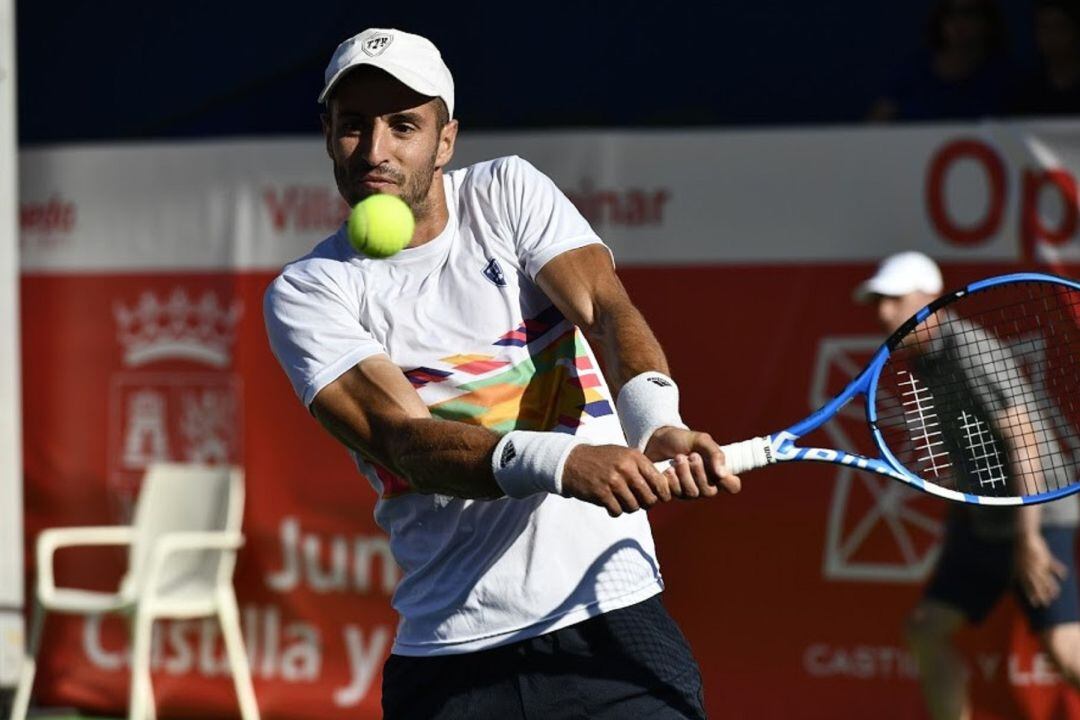 Andrés Artuñedo, único tenista español que venció en la jornada inaugural del torneo