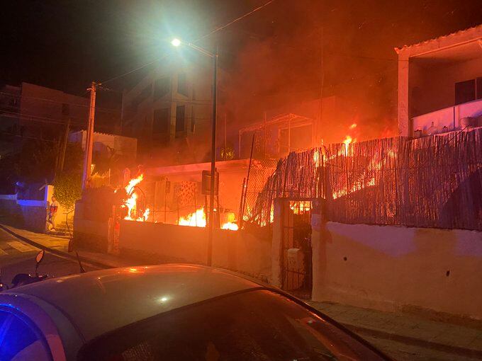 Imagen del incendio