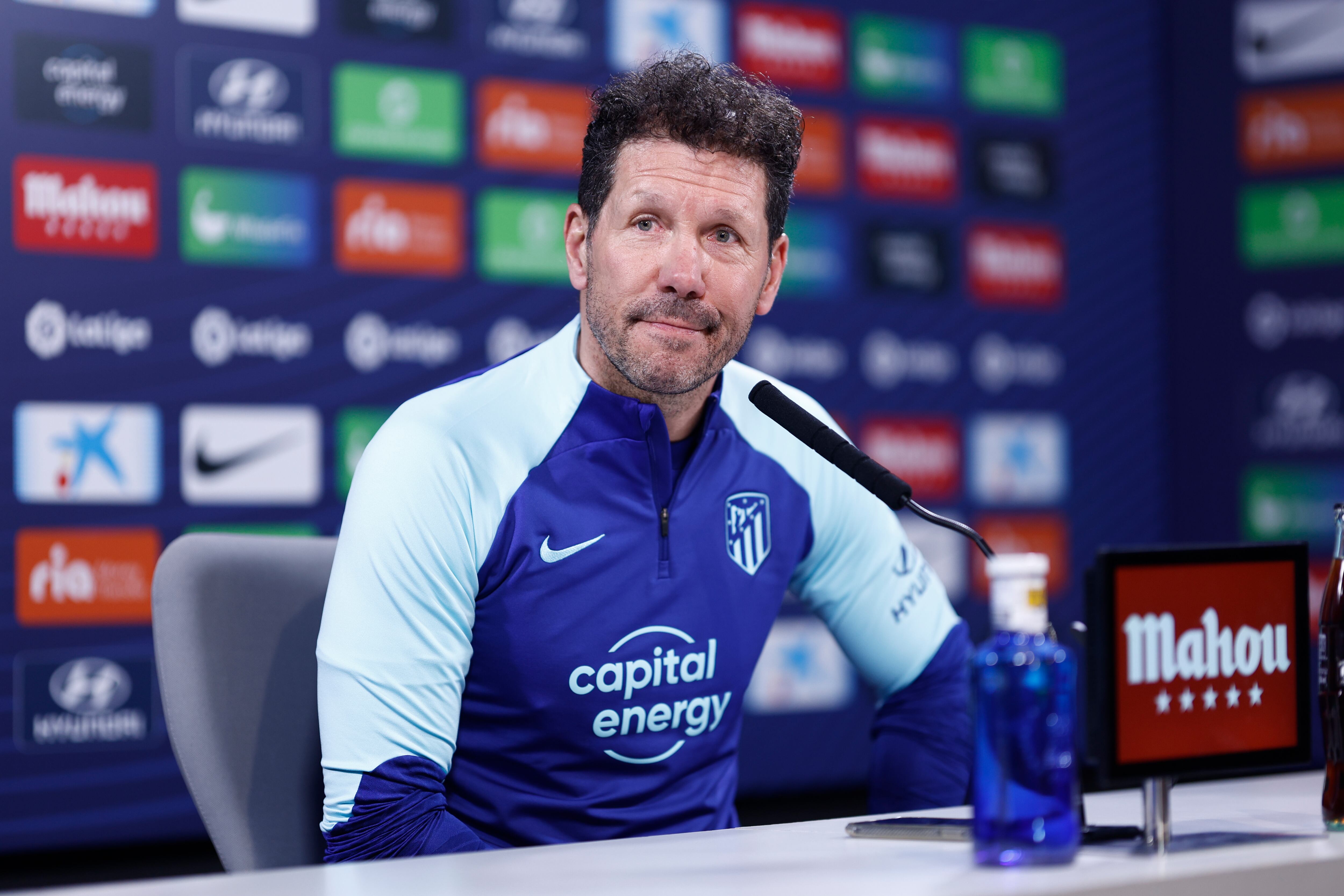 Simeone en rueda de prensa. EFE/Rodrigo Jiménez