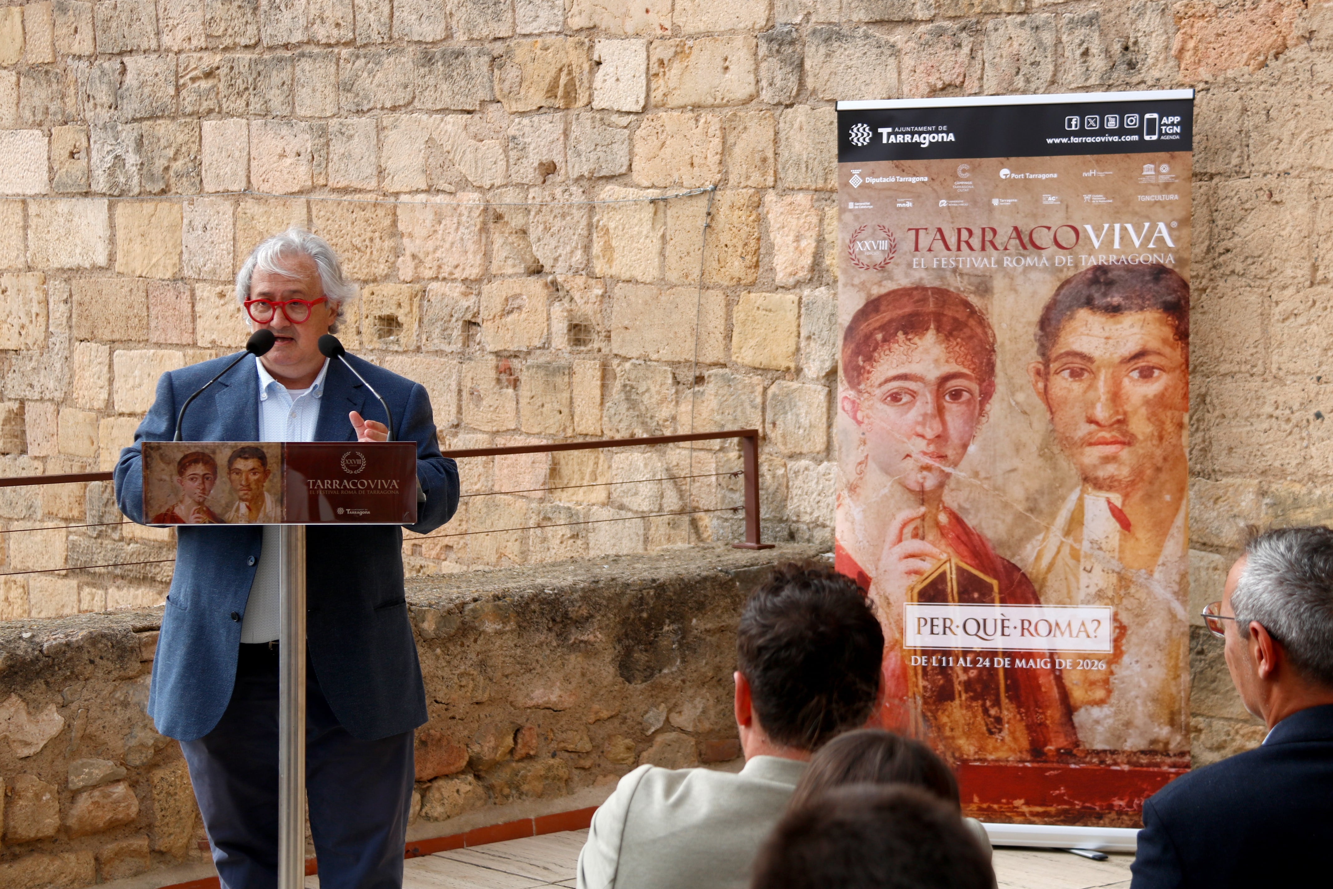 El director de Tarraco Viva, Magí Seritjol, durant la presentació de la 32a edició del festival.