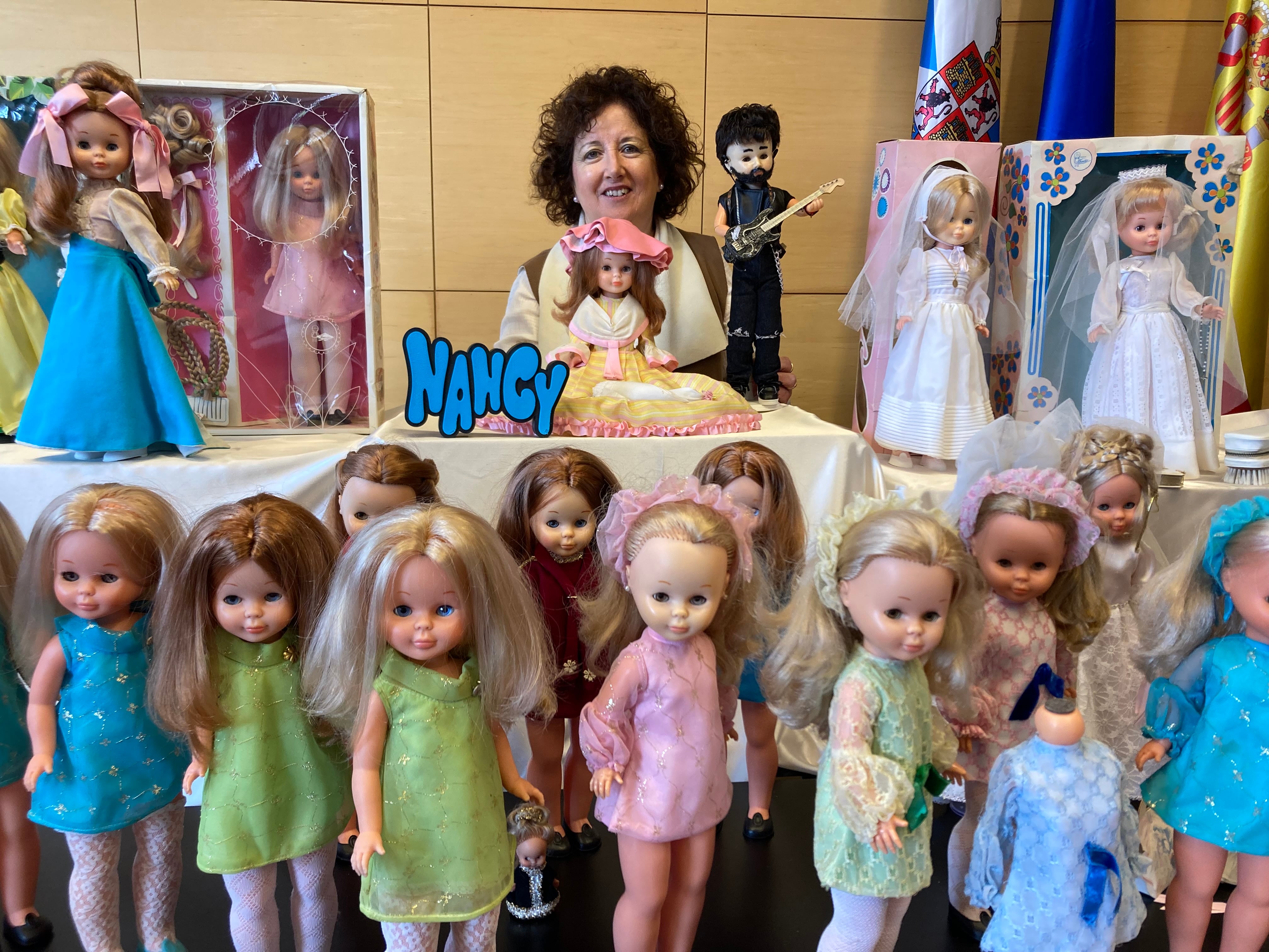 Colección de muñecas Nancy de Marga Fernández que se expone en Nigrán