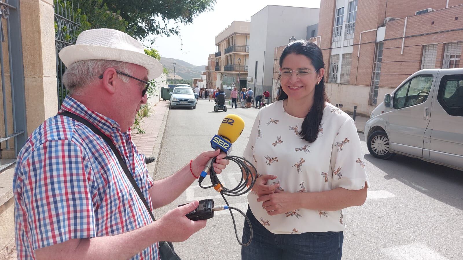 M ª Dolores Galiano durante las declaraciones a Radio Jódar SER